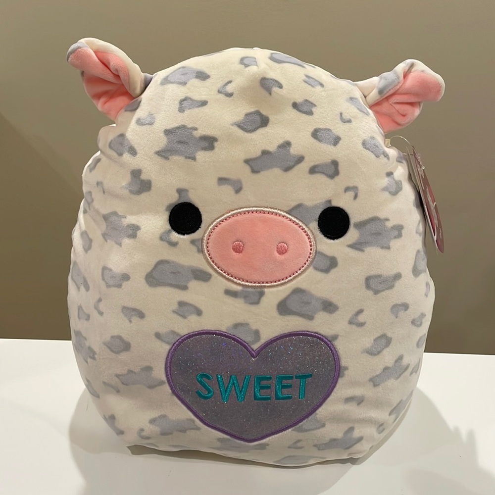 NWT 12” Rosie the Spotted Pig Valentine Squishmallow